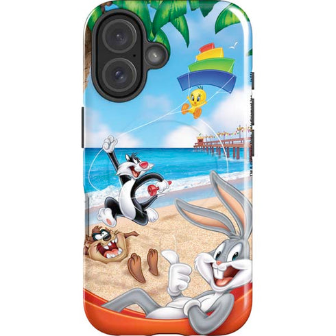 Looney Tunes Beach iPhone 16 Magsafe Impact Case